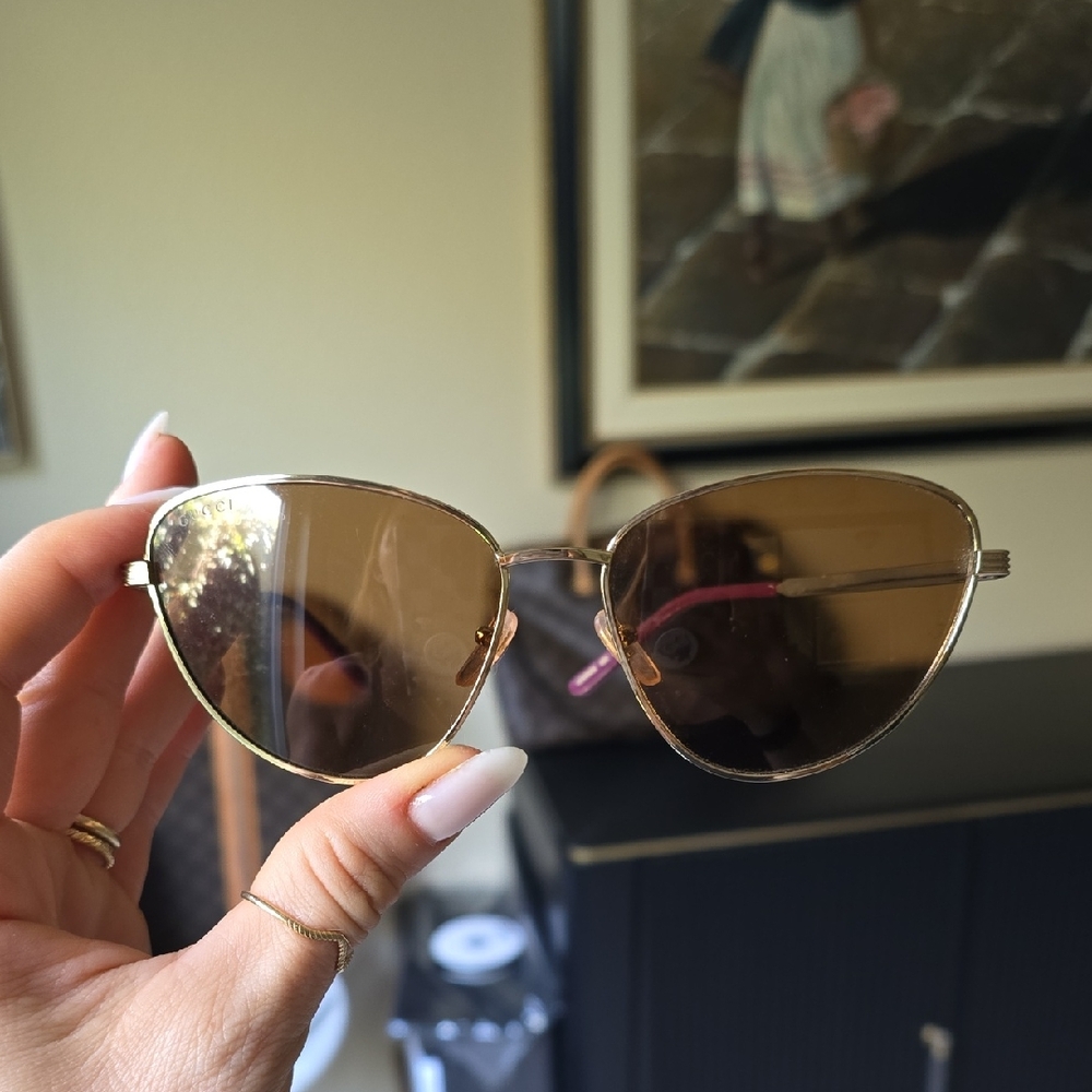 Gucci Gold Frame Sunglasses